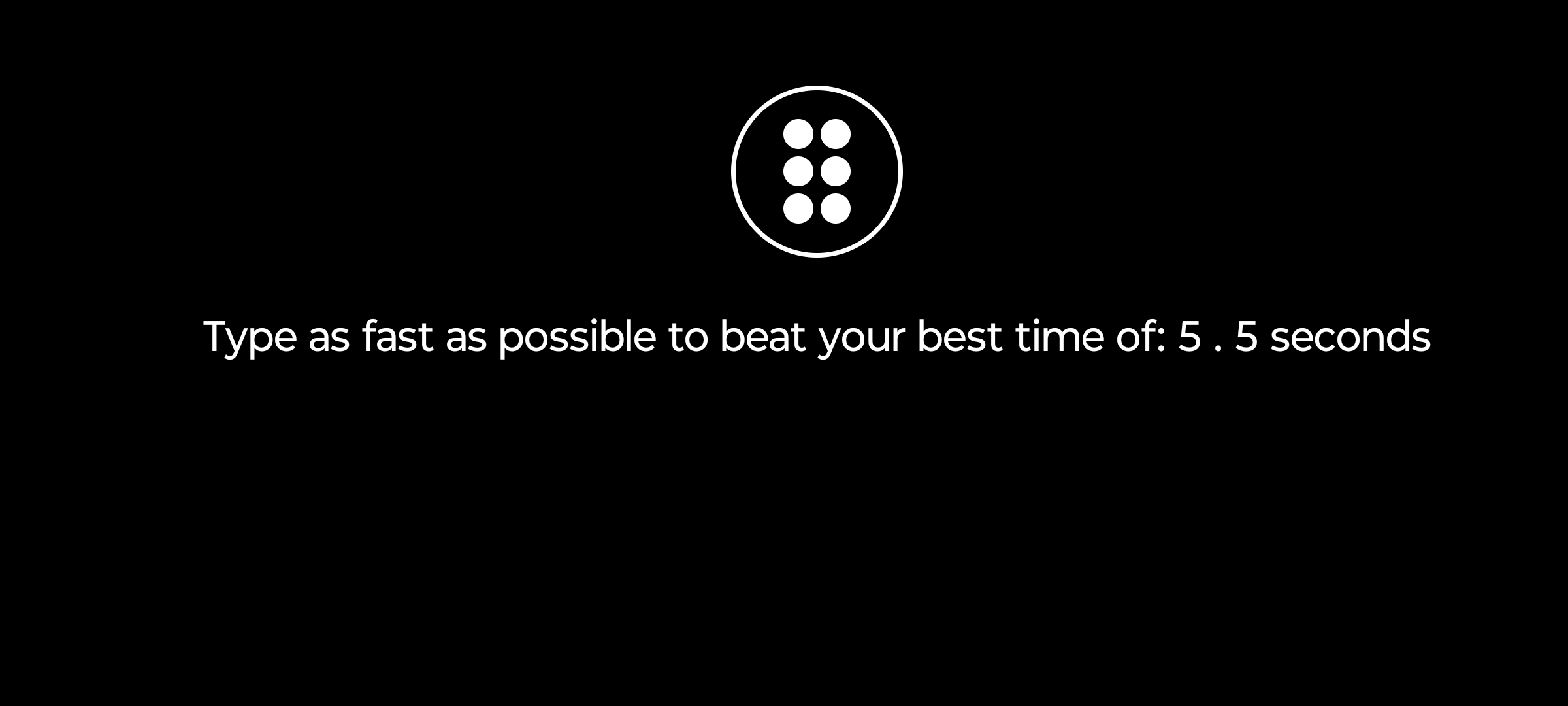 Screenshot of the Challenge feature in the app